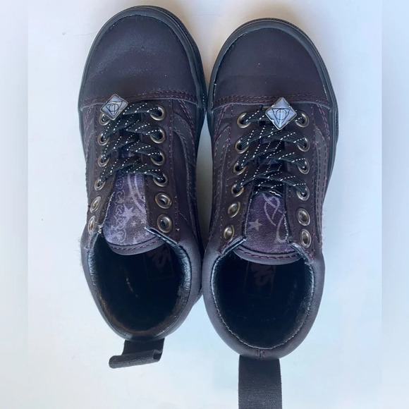 Vans Off The Wall X Harry Potter Deathly Hallows Old Skool Elastic Shoes 10.5 - Picture 3 of 11